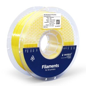 TPU Silk (zijde) filament, geel, 1,75 mm, 1 kg