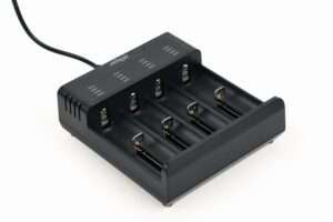 Ni-MH + Li-ion batterij snellader, zwart