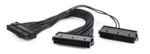 Dubbele 24-pin interne PC voedingsverlengkabel, 0,3 m