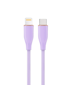 USB Type-C naar 8-pins oplaad- en datakabel, 1,5 m, Paars