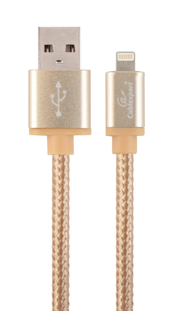 8-Pin laad- & datakabel 1.8 meter goud