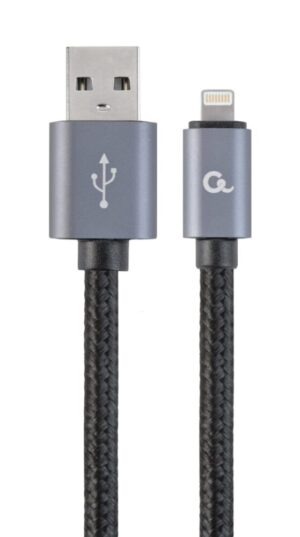 8-Pin laad- & datakabel 1.8 meter zwart