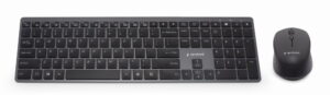 Backlight Pro Business Slim draadloze desktop set, Portugese Layout, zwart