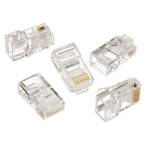 UTP connector 8-pins 8P8C (RJ45) voor CAT5, 50 stuks
