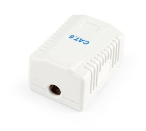 CAT6 FTP LAN opbouwdoos – 1 poort (afgeschermde RJ45 wandcontactdoos)