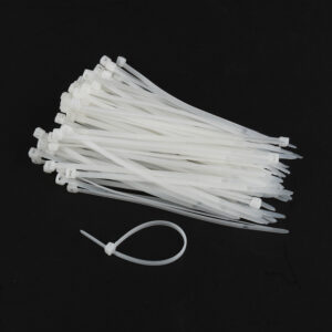Nylon kabelbinders, 250 x 3,6 mm, Vorst+UV bestendig, wit, zak à 100 stuks