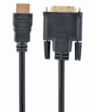 HDMI naar DVI kabel 3 meter – Verguld – Man naar man | Cablexpert