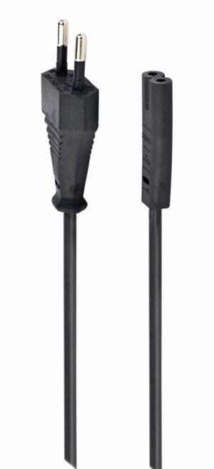 C7 netsnoer 1,8 meter zwart – eurostekker (figure 8 kabel)