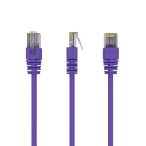 S/FTP Cat6A patchkabel LSZH, 15 m, paars