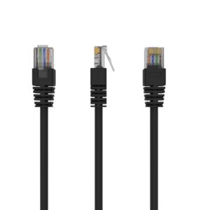 UTP Cat5E patchkabel, 5m, zwart