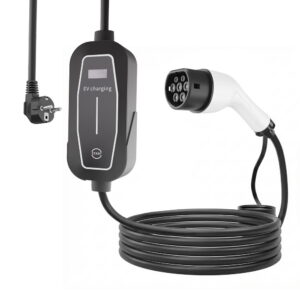 Mobiele EV-lader, Schuko naar Type 2, 16A 1-fase (3,7 KW), 10 m