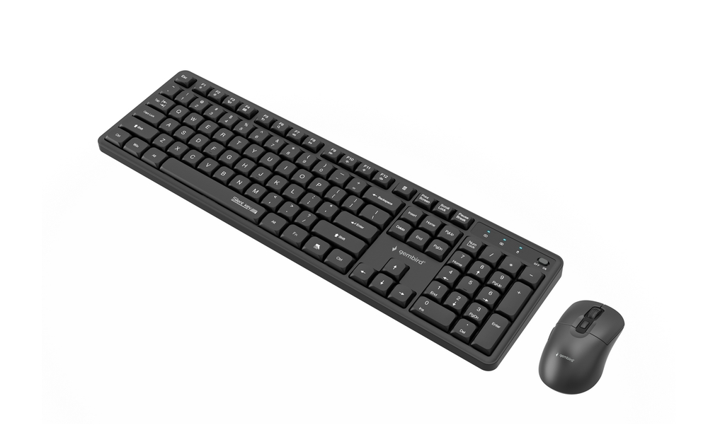 Silent Key Pro Business draadloze desktopset, zwart, US indeling