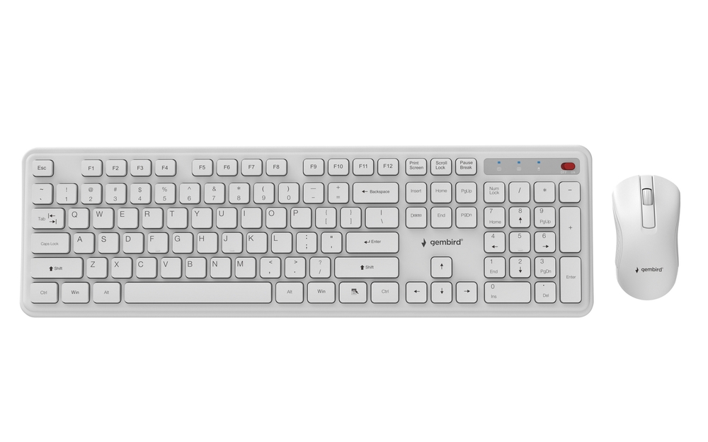 Slim Pro Business draadloze desktopset, wit, US-layout