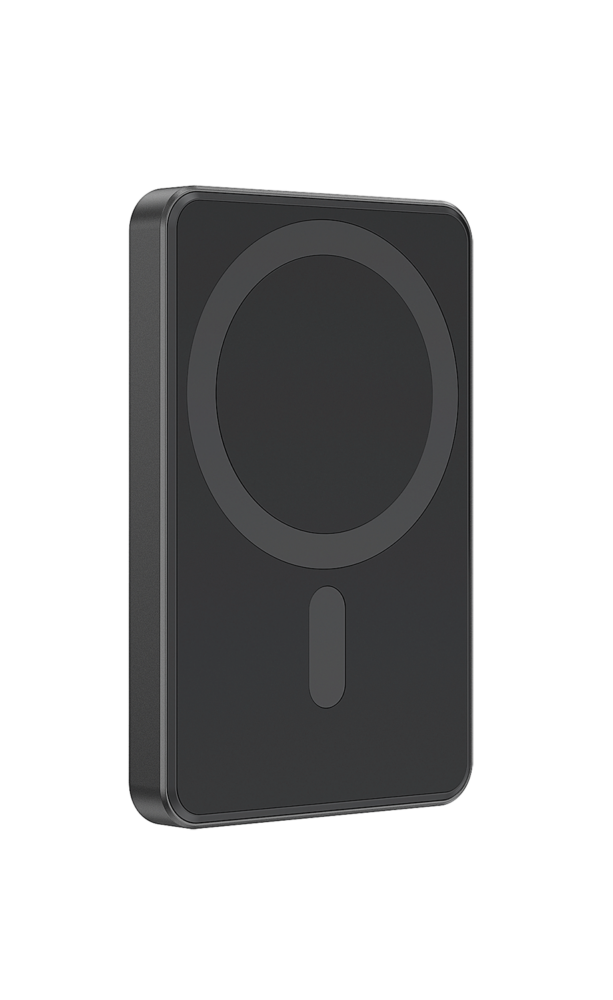 15 W magnetische draadloze powerbank, 5000 mAh, zwart