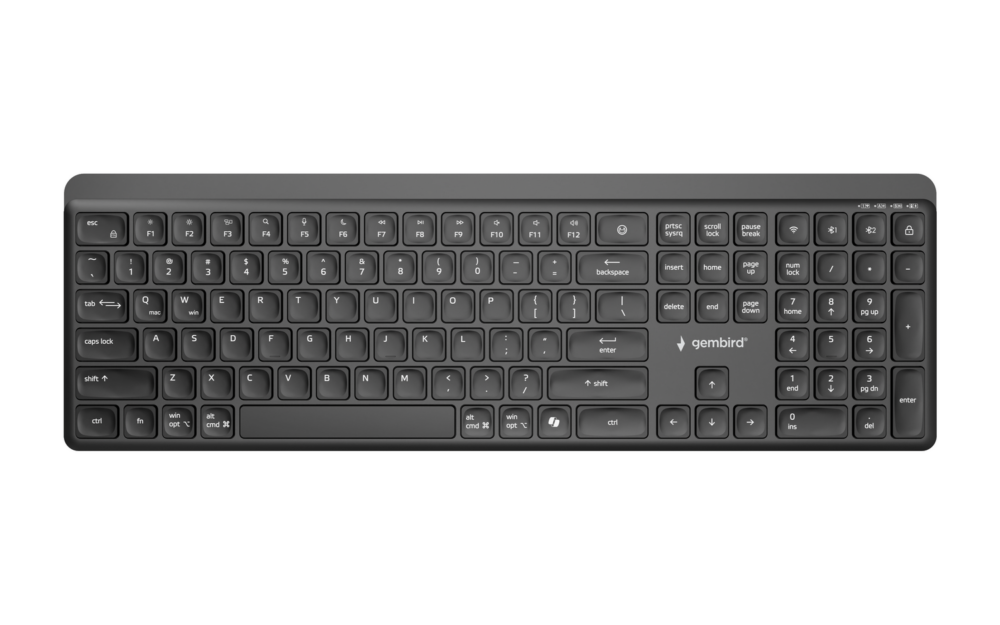 Draadloos toetsenbord dual-mode 2.4G + BT, US-layout